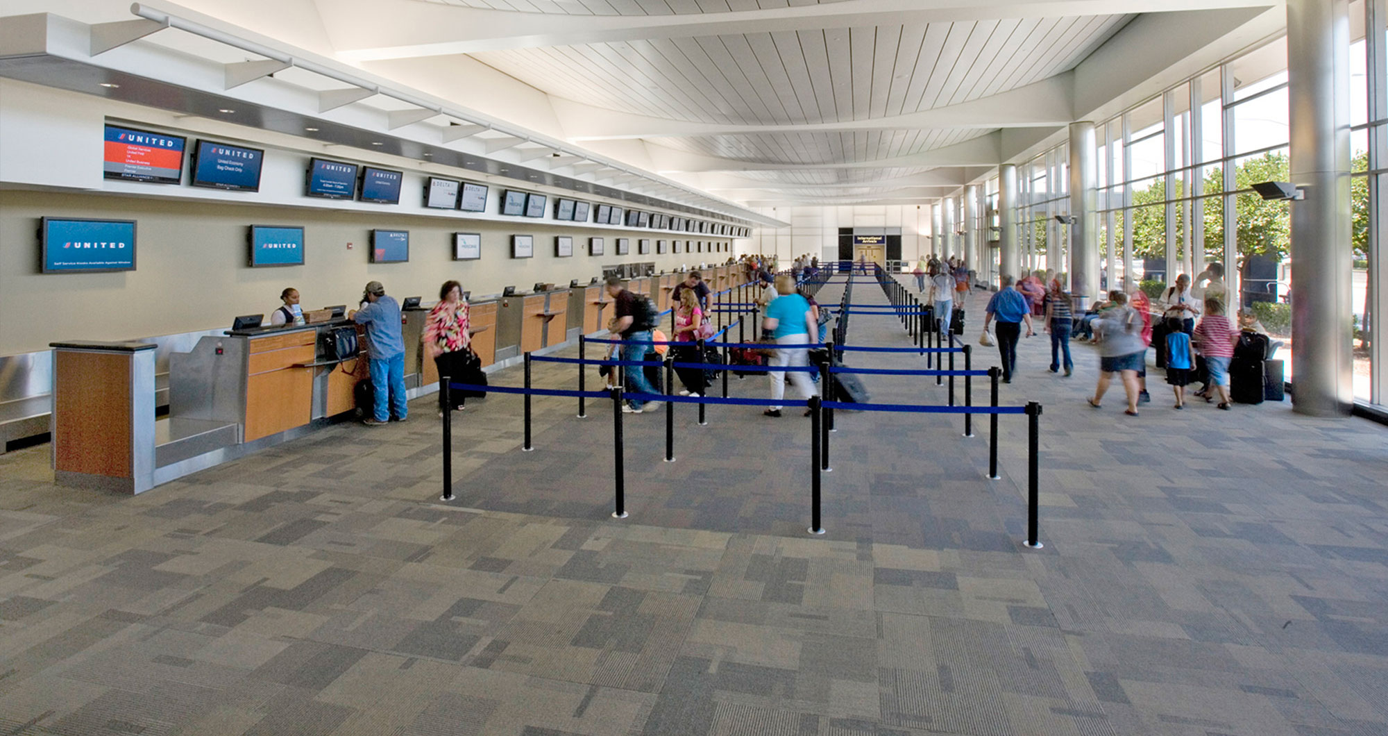 Fresno Yosemite International Airport Terminal Check-in Area